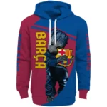 Custom Barcelona Groot Blue Hoodie Best Selling