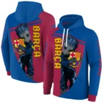 Custom Barcelona Groot Blue Hoodie Best Selling