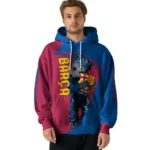 Custom Barcelona Groot Blue Hoodie Best Selling