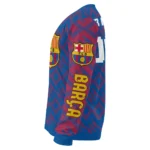 Custom Barcelona Lattice Gridwork Blue Sweater Best Selling