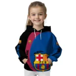Custom Barcelona Minimalist Design Blue Black Hoodie Best Selling