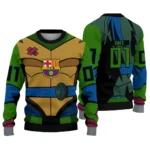 Custom Barcelona Ninja Turtle Sweater Best Selling