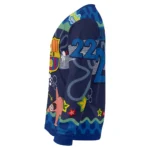 Custom Barcelona Spongebob Designs Blue Sweater Best Selling
