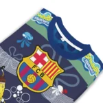 Custom Barcelona Spongebob Designs Blue Sweater Best Selling
