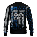 Custom Barcelona Vintage Usa Flag Black Sweater Best Selling