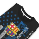 Custom Barcelona Vintage Usa Flag Black Sweater Best Selling