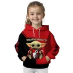 Custom Bournemouth Baby Yoda Red Black Hoodie Best Selling