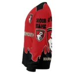 Custom Bournemouth Flame Border Red Sweater Best Selling