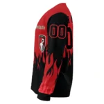 Custom Bournemouth Flame Outline Red Black Sweater Best Selling