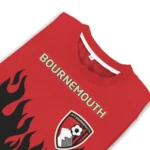 Custom Bournemouth Flame Outline Red Black Sweater Best Selling