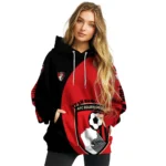 Custom Bournemouth Minimalist Design Red Black Hoodie Best Selling