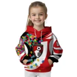 Custom Bournemouth Puzzle Pieces Red Hoodie Best Selling
