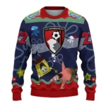 Custom Bournemouth Spongebob Designs Blue Sweater Best Selling