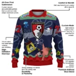 Custom Bournemouth Spongebob Designs Blue Sweater Best Selling