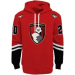 Custom Bournemouth Striped Sleeves Red Hoodie Best Selling