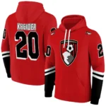 Custom Bournemouth Striped Sleeves Red Hoodie Best Selling