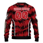Custom Bournemouth Swirl Flow Red Sweater Best Selling
