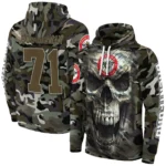 Custom Brentford Camo Skull Hoodie Best Selling