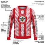 Custom Brentford Chevron Rows Red Sweater Best Selling