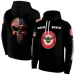 Custom Brentford Punisher Skull Black Hoodie Best Selling