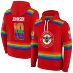 Custom Brentford Rainbow Stripes Red Hoodie Best Selling