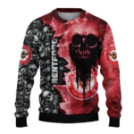 Custom Brentford Skull Collage Red Sweater Best Selling