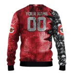 Custom Brentford Skull Collage Red Sweater Best Selling