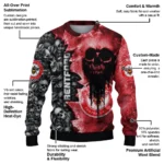 Custom Brentford Skull Collage Red Sweater Best Selling