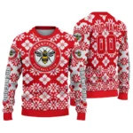 Custom Brentford Snowflake Matrix Red Sweater Best Selling