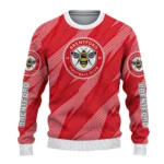 Custom Brentford Stripe Motion Red Sweater Best Selling