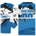 Custom Brighton Hove Albion Burst Swirl Blue Sweater Best Selling