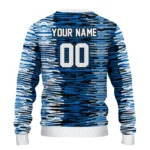 Custom Brighton Hove Albion Camouflage Stripe Blue White Sweater Best Selling