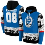 Custom Brighton Hove Albion Grateful Vibes Blue Hoodie Best Selling