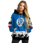 Custom Brighton Hove Albion Grateful Vibes Blue Hoodie Best Selling