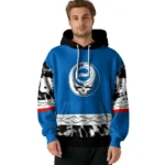 Custom Brighton Hove Albion Grateful Vibes Blue Hoodie Best Selling