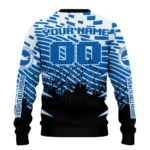 Custom Brighton Hove Albion Pixel Flow Blue Black Sweater Best Selling