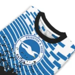 Custom Brighton Hove Albion Pixel Flow Blue Black Sweater Best Selling