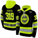 Custom Brighton Hove Albion Safety Motif Black Neon Green Hoodie Best Selling