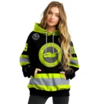 Custom Brighton Hove Albion Safety Motif Black Neon Green Hoodie Best Selling