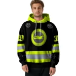 Custom Brighton Hove Albion Safety Motif Black Neon Green Hoodie Best Selling