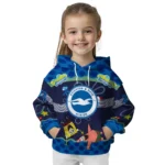 Custom Brighton Hove Albion Spongebob Patrick Star Blue Navy Hoodie Best Selling