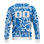 Custom Brighton Hove Albion Streak Overlay Blue Sweater Best Selling