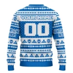 Custom Brighton Hove Albion Tent Stripes Blue White Sweater Best Selling