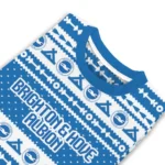 Custom Brighton Hove Albion Tent Stripes Blue White Sweater Best Selling