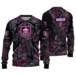 Custom Burnley Antlers Pattern Burgundy Black Sweater Best Selling