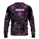 Custom Burnley Antlers Pattern Burgundy Black Sweater Best Selling