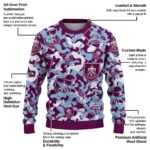 Custom Burnley Camouflage Motif Sweater Best Selling