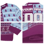 Custom Burnley Christmastree Bands White Sweater Best Selling