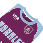 Custom Burnley Flame Border Burgundy Sweater Best Selling