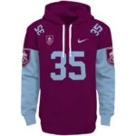 Custom Burnley Minimal Design Burgundy Hoodie Best Selling